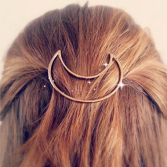 Celestial Moon Hair Clip - Picture 2 of 4